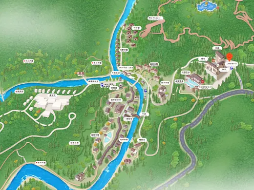 赫章结合景区手绘地图智慧导览和720全景技术，可以让景区更加“动”起来，为游客提供更加身临其境的导览体验。